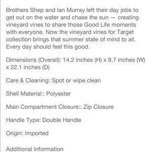 Vineyard Vines Bags - VV for Target Navy and White Rough Seas Duffel Bag Vineyard Vines Bags - VV for Target Navy and White Rough Seas Duffel Bag